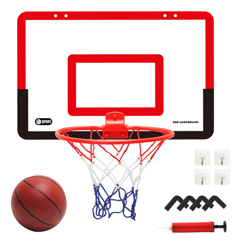 Tabla De Baloncesto Transparente Con Puerta Colgante, Cesta