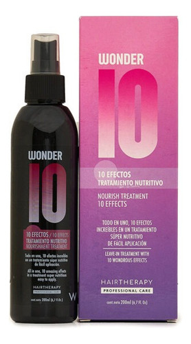 Wonder Tratamiento Nutritivo 10 Efectos W Hairtherapy 200ml