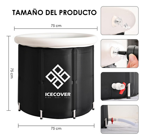 Icecover Tina Para Baño En Hielo Y Recuperación Muscular