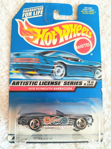 1970 Plymouth Barracuda, Hot Wheels, Mattel, Malaysia, A499