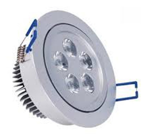 Panel Spot Luz Led Fria 5w Movil De Embutir Cielos Rasos 