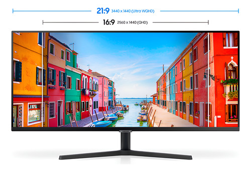 Monitor Ultrawide Samsung Viewfinity S5 34'' 2k 100hz 5ms Va
