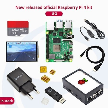 Kit De Raspberry Pi Modelo B Pi 4b, 8gb: + Disipador De Calo