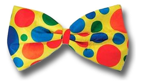 Gravata Borboleta De Palhaço Bolinhas Coloridas Divertidas