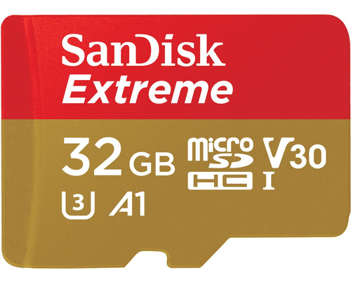 Sandisk 32gb Extreme Gopro Uhs-i Sdhc A1/uhs-i/v30/u3 Sdsqxa