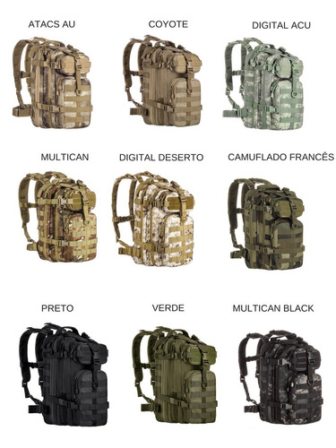 Mochila Tática Airsoft Invictus Assalt 30litros Mais Brinde