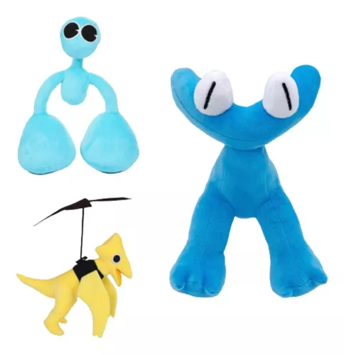 Kit com 2 Bonecos de pelúcia Jogo Roblox Raimbow Friends Azul