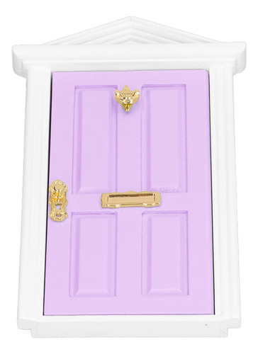 Mini Puerta De Madera Con Forma De Hada, Tamaño 1:12 En Form