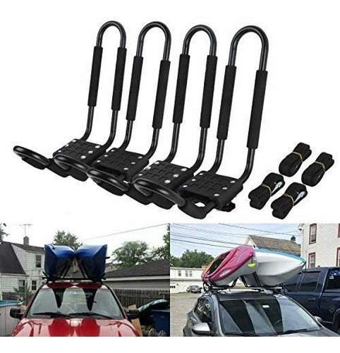 Carro, Auto, Parrilla, Te Tct-mt 2 Pares Kayak Carrier Boat 