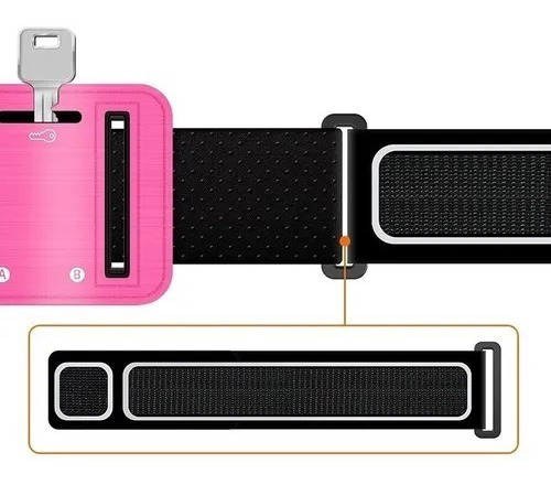 Imagen 5 de 8 de Brazalete Correr Porta Celulares Running Universal Chavay