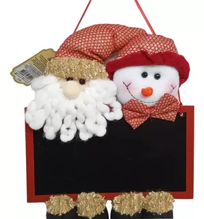 Papai Noel Boneco Neve Placa Lousa Mensagem Natal Personaliz