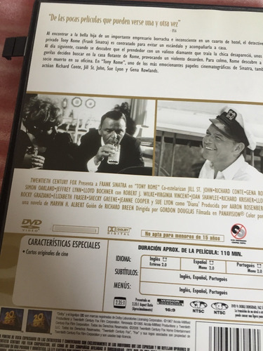 Tony Rome - Studio 20th Century Fox Classics Dvd Vintage (Usado)