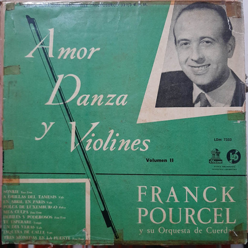 Vinilo Microsurco Franck Pourcel Amor Danza Y Violines 2 Vm2