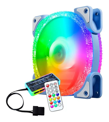 Kit 3 Cooler Colorful Led Rgb Fan Cool Series 120 Mm Control