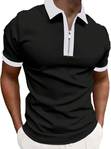 Playeras Camisa Tipo Polo Shein Manfinity Cuello Cotrastante