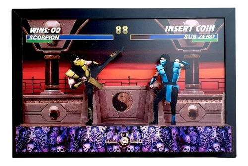 Cuadro Gamer Mortal Kombat Scorpion Vs Sub Zero