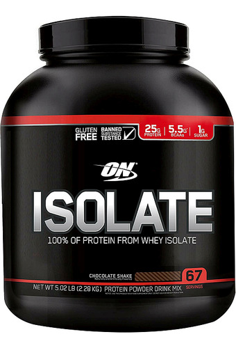 Optimum Nutrition Isolate Protein Chocolat - 3.3 Lb (40 Ser