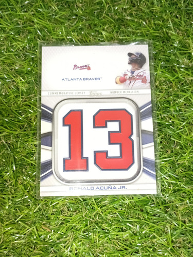 Cv Ronald Acuña Jr Medallón 2022 Topps Jersey Patch 