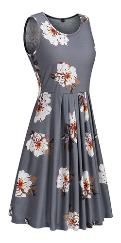 E Dress Minivestido Floral Sin Mangas Para Mujer Summer Bea E Dress Minivestido Floral Sin Mangas Para Mujer Summer Bea