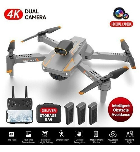 Drone De Doble Cámara De 2,4 Ghz, 4k, Batería De Larga Durac