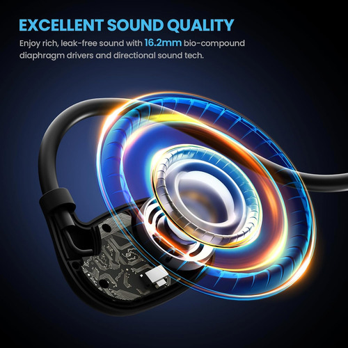 Auriculares Bason Airs1 Open Ear, Bluetooth 5.3 Air Conduct.
