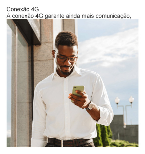 Porteiro S/ Fio Via Celular Gsm/4g Pec 1310c C/ Fonte 20 Tag