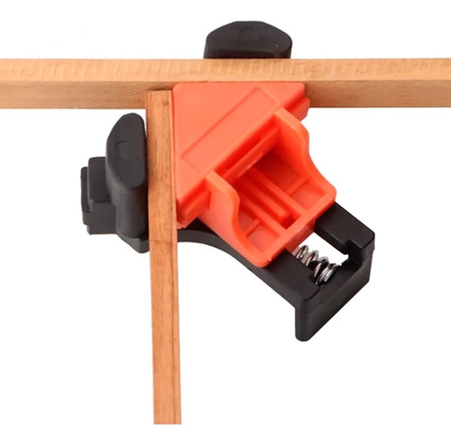 Kit 4 Grampos De Canto Aperto Angular Marcenaria 90 Graus