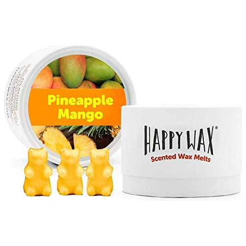 Happy Wax Cera De Soja Natural Perfumada Con Mango De Piña S