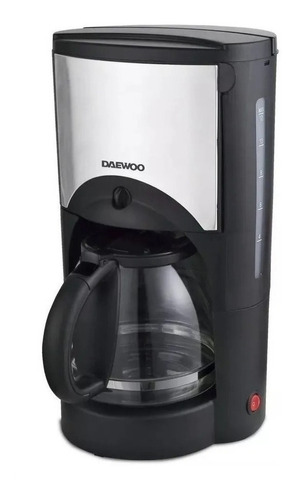 Cafetera Daewoo DCM-1870 semi automática negra y plateada de filtro 220V