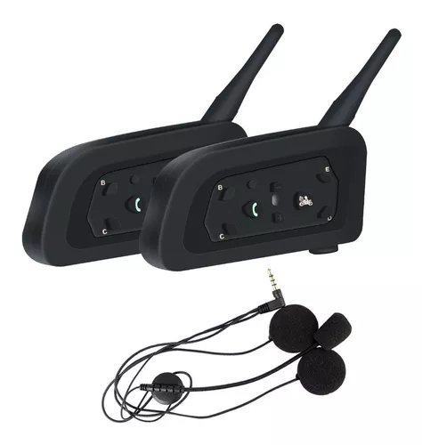 Par Intercomunicador Capacete Comunicador Moto V6 Bluetooth