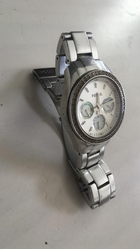 Lindo Relogio Feminino Fossil Aço Inoxidável Es 2947