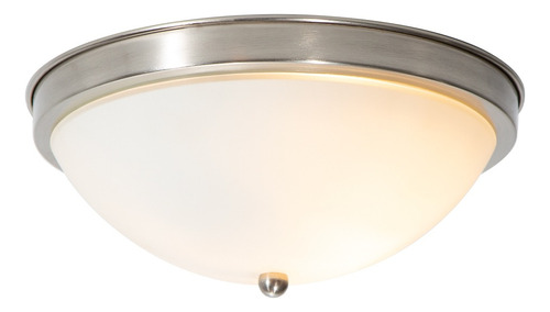 Lámpara De Techo Moderno Níquel 60w E27 1 Luz Color Plateado Lumimexico 16668-4