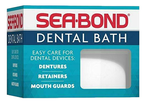 Sea Bond Bath Porta Dentadura/aparelho/retentores Branco