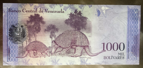 Imagen 2 de 2 de Billete Venezuela 1000 Bs 23 De Marzo De 2017 C8 Au/unc