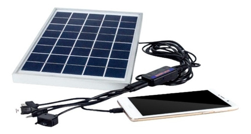 Panel Solar 5.5 W Cargador Celular Power Bank Usb  Abi