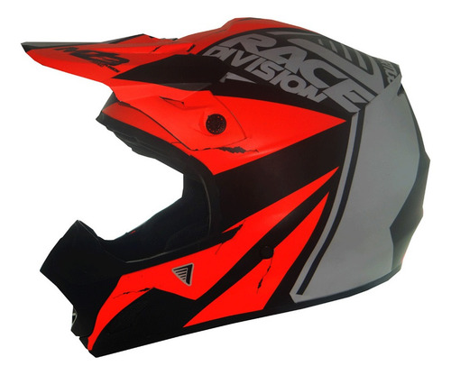 Imagen 2 de 9 de Casco Vertigo Mz3 Race Division Off Road Naranja M