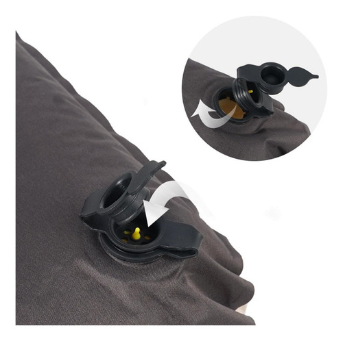 Cojín De Almohada De Viaje Para Acampar Autoinflable -