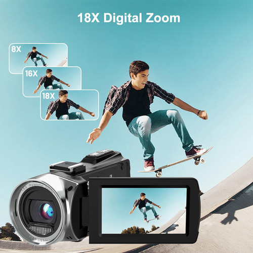 Videocámara Y Videocámara Yeein 4k, 48 Mp, Vlogueo Digital D