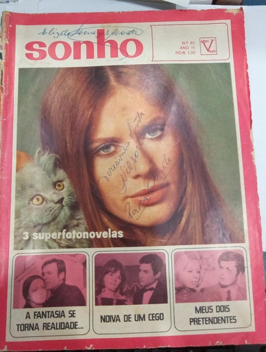 Revista Sonho Nº 83 Editora Vecchi Fotonovelas 1969 