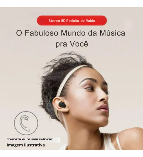 Fone De Ouvido Bluetooth 5.0 E6s Tws Sem Fio Intra Auricular