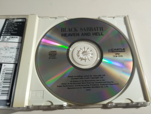 Black Sabbath - Heaven And Hell - Made In Japan 1996 Edición Limitada (Usado)