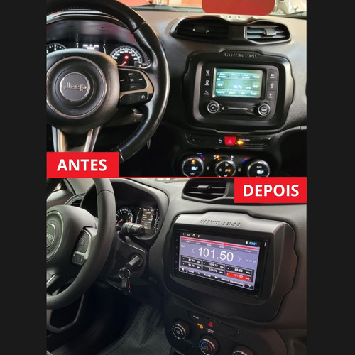 Kit Multimidia Mp5 7 + Câmera De Ré Jeep Renegade 15 A 2025