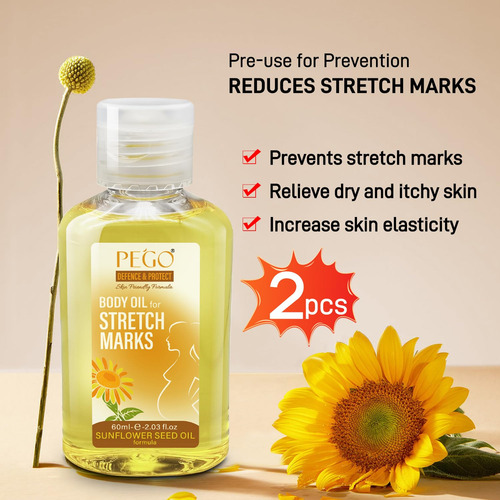 Óleo De Estrias Aoao Pego Para Gravidez 120 Ml (pacote Com 2