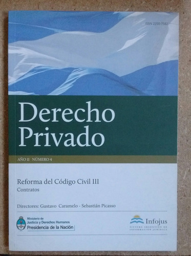 Revista Derecho Privado #4 Reforma Código Civil 3 Infoj 2013