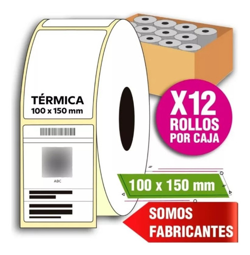 Pack X12 Etiquetas Mercado Envios Xp-420b Bultos 10x15cm
