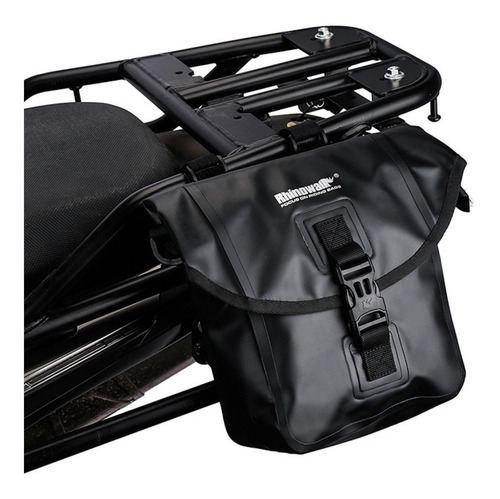 Imagen 10 de 10 de Bolsa Impermeable Mujer Moto Bici Mochila Mensajero Lluvia