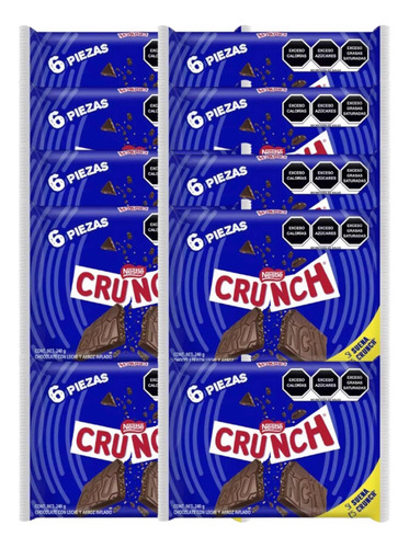 Chocolate Crunch Azul Nestle 48 Pz 40 G C/u
