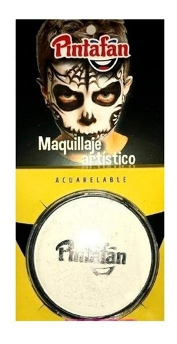 Imagen 1 de 5 de Maquillaje Blanco Grande Artistico Pintafan Pastilla 9,2grs