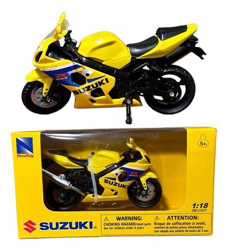 Moto Suzuki Gsx-r 600 Escala 1:18 Coleccionables New Ray