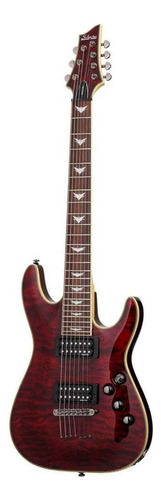 Guitarra eléctrica Schecter Omen Extreme-7 de caoba black cherry con diapasón de palo de rosa